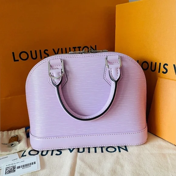 NWT Louis Vuitton Alma Bb Light Pink M22620 with Dust Bags, Box and Shopping Bag - Picture 4 of 16